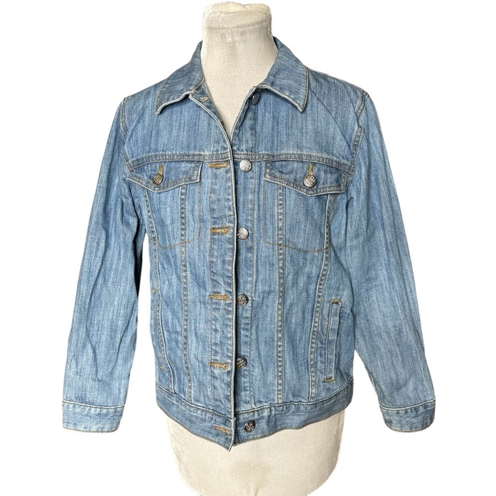 David’s Bridal “The Bride” Embroidered Jean Jacket. Size Small - Picture 4 of 9